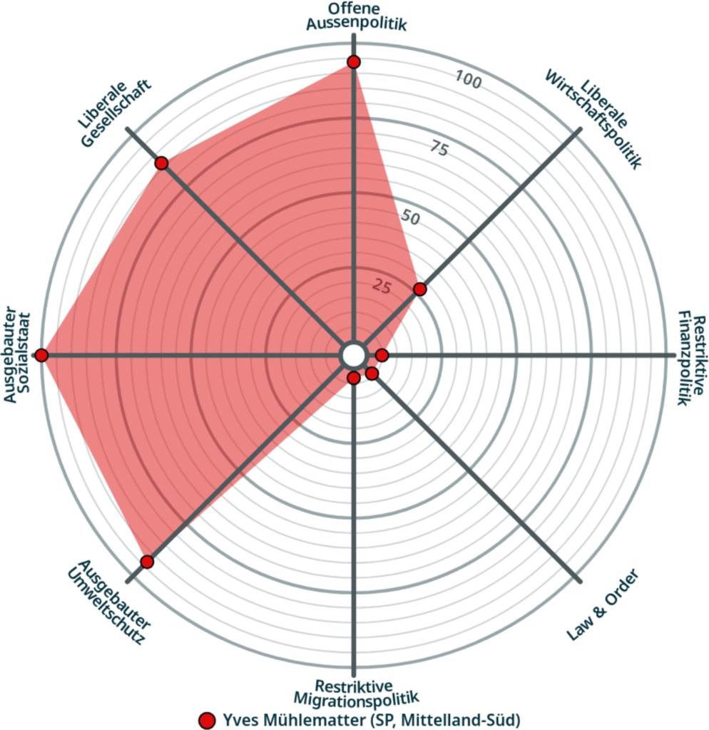 Smartspider von Yves Mühlematter (Sozialdemokratische Partei)